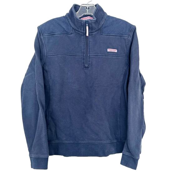 Vineyard Vines Blue Quarter Zip Sz L - Picture 1 of 4
